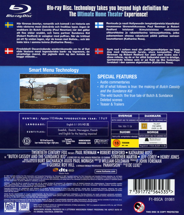 Movie - Butch Cassidy Bd