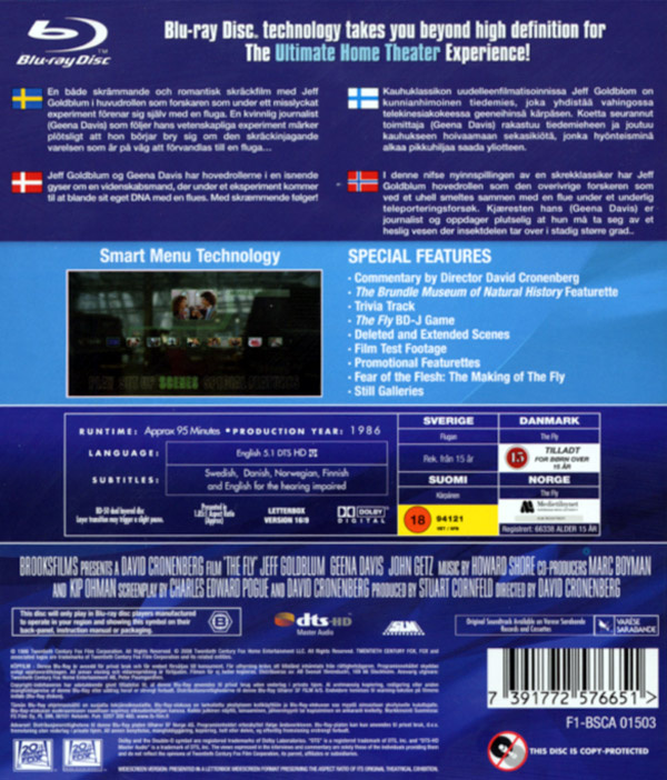 Movie - Fly, The ('86) Bd