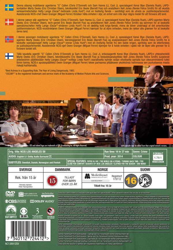 Movie - Ncis Los Angeles S06 Dvd