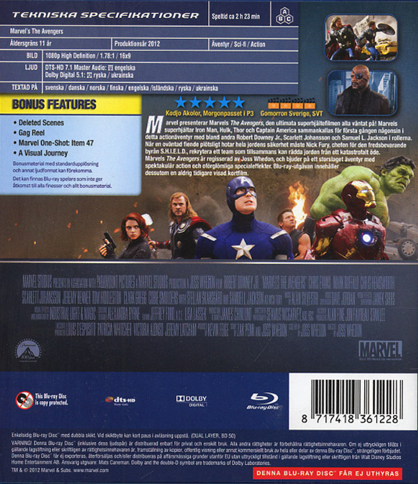 Movie - Avengers, The Bd/Scandi