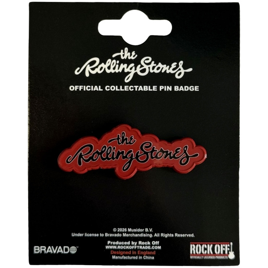 The Rolling Stones - Script Logo Pin Badge
