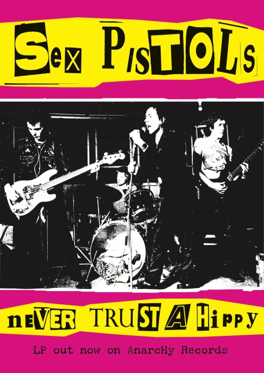 Sex Pistols - Never Trust A Hippy (91,5 X 61 Cm)