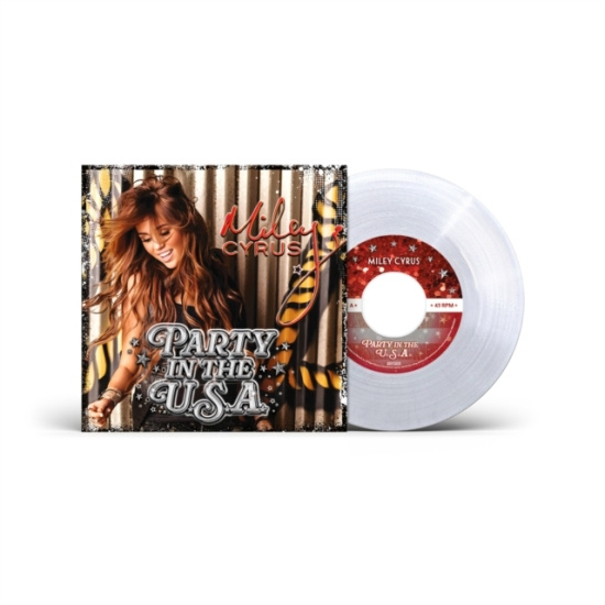 Miley Cyrus - Party In The U.S.A. (Clear/Glitter Vinyl/Single)
