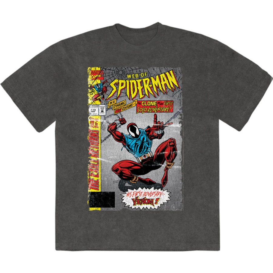 Marvel Comics - Web Of Spider-Man Stone Wash Uni  Char T-Shirt