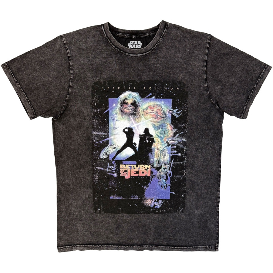 Star Wars - Rotj Silhouette Stone Wash Uni Bl T-Shirt