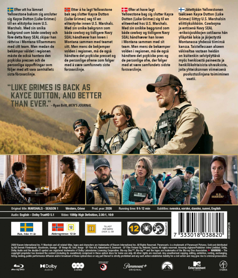 Movie - Marshals Season 1 (3-disc Blu-ray)