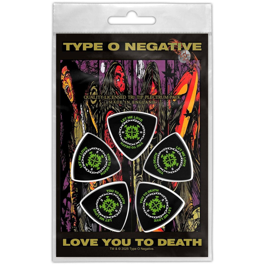 Type O Negative - Tri-Tip Plectrum Pack: Love You To Death
