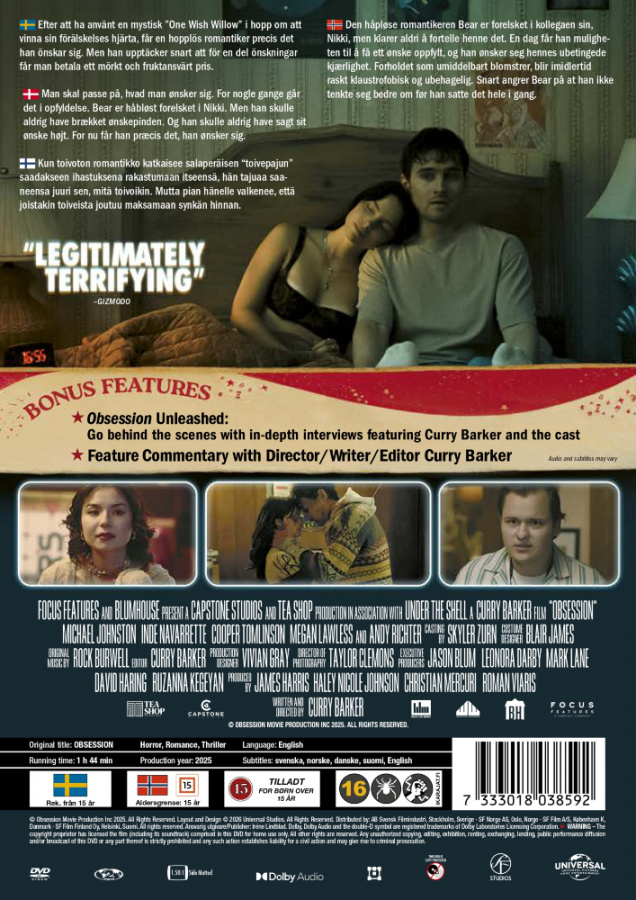 Movie - Obsession (DVD)