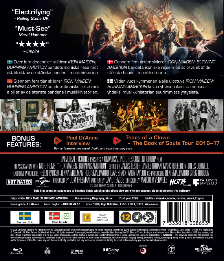 Movie - Iron Maiden: Burning Ambition (Blu-ray)