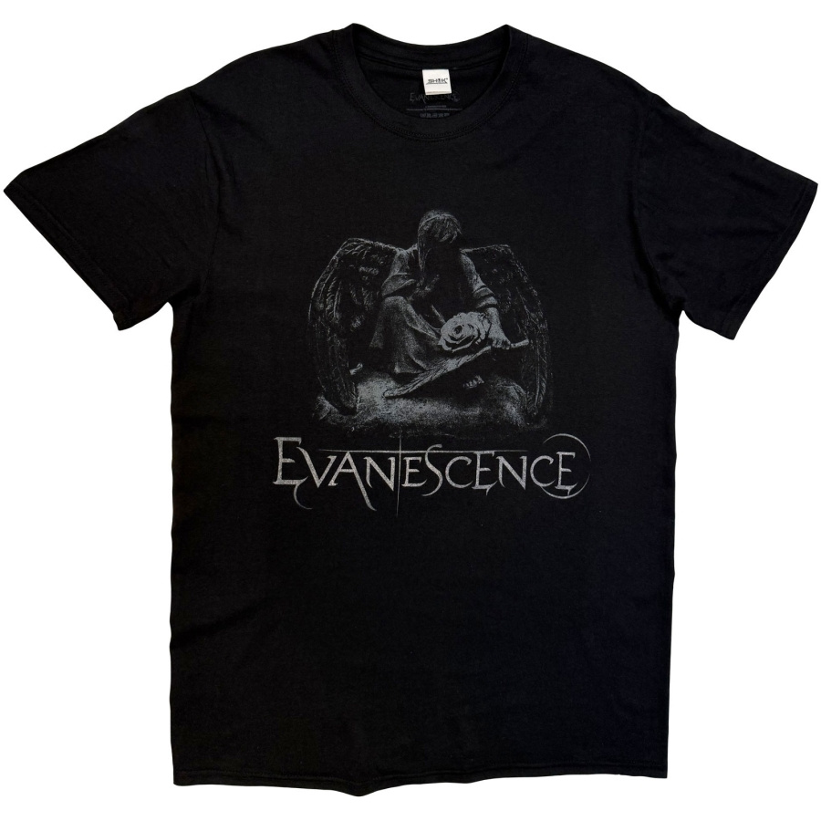 Evanescence - Angel Statue Uni Bl T-Shirt