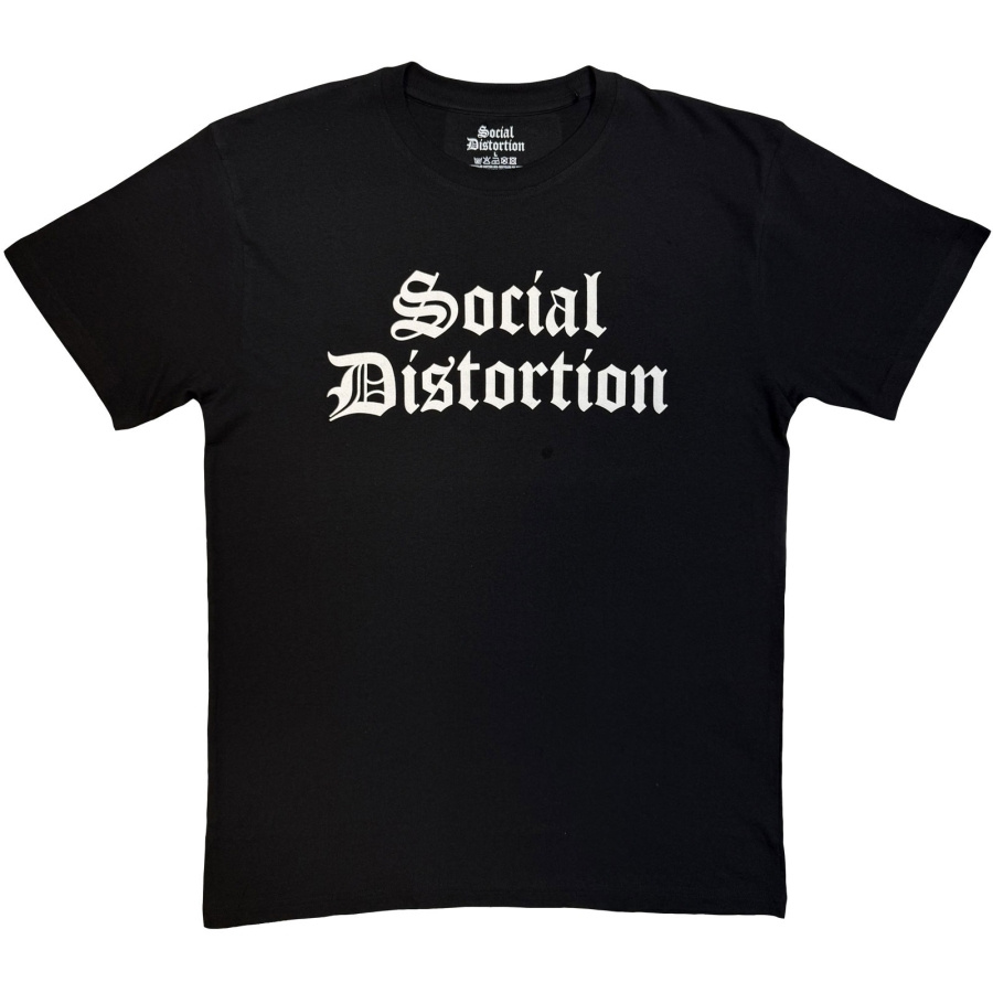 Social Distortion - Logo Mono Uni Bl T-Shirt