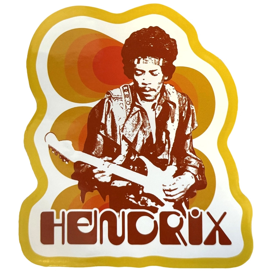 Jimi Hendrix - Jimi & Guitar Sticker
