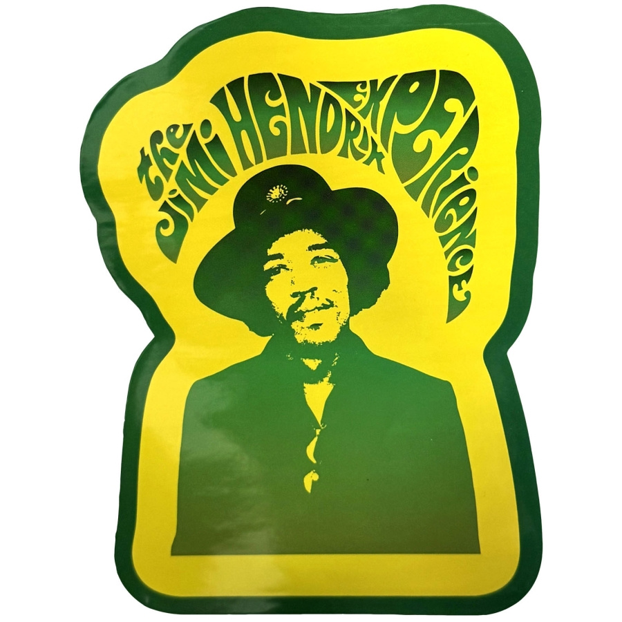 Jimi Hendrix - Jimi & Swirl Logo Sticker