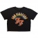 Foo Fighters - Retro Rock Emblem Lady Bl Crop Top Foo Fighters - Retro Rock Emblem Lady Bl Crop Top