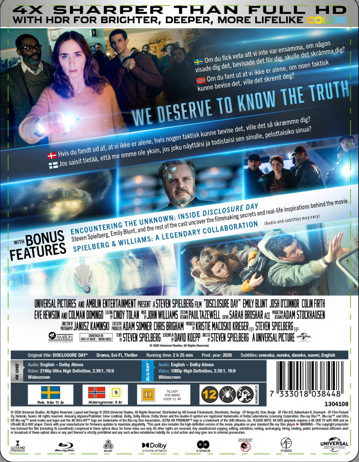 Movie - Disclosure Day (Ltd Steelbook 2-Disc / 4K UHD + Blu-ray)