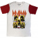 Def Leppard - Band Frame Uni Wht/Red Raglan T-Shirt Def Leppard - Band Frame Uni Wht/Red Raglan T-Shirt