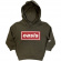 Oasis - Red Decca Logo Boys Khaki Hoodie Oasis - Red Decca Logo Boys Khaki Hoodie