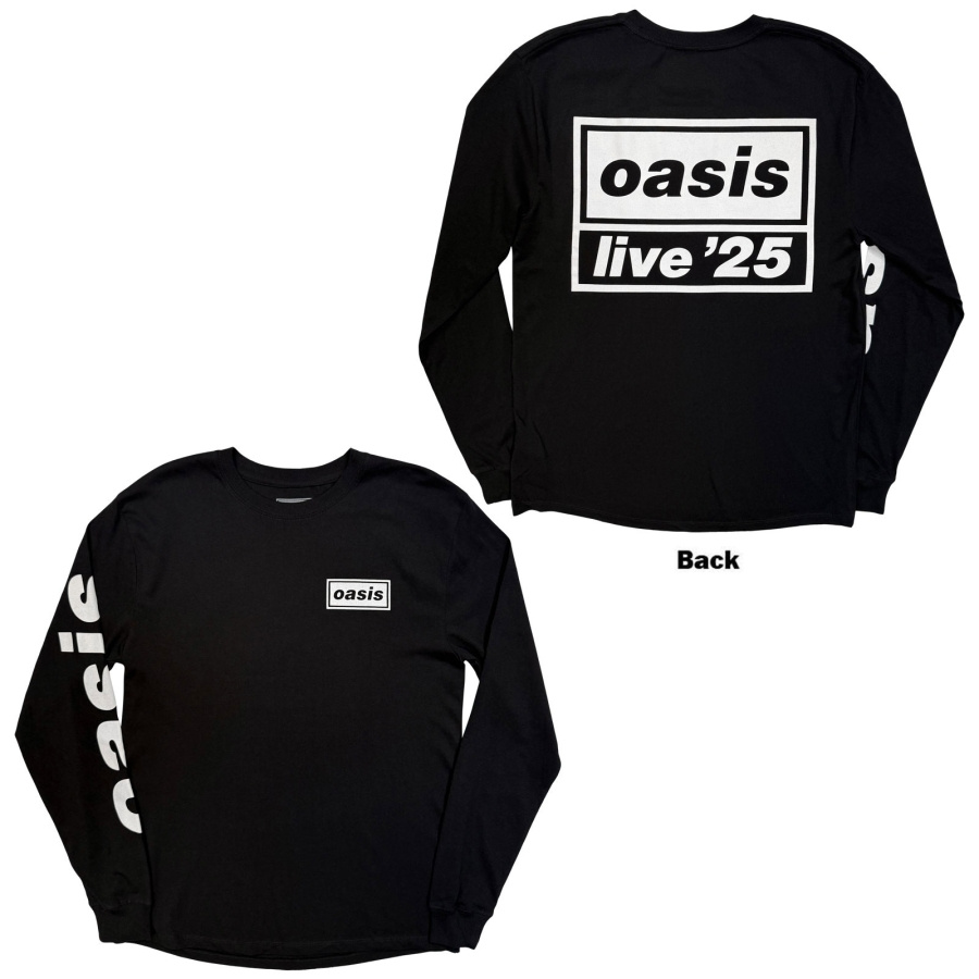 Oasis - Live '25 Lockup Uni Bl Longsleeve