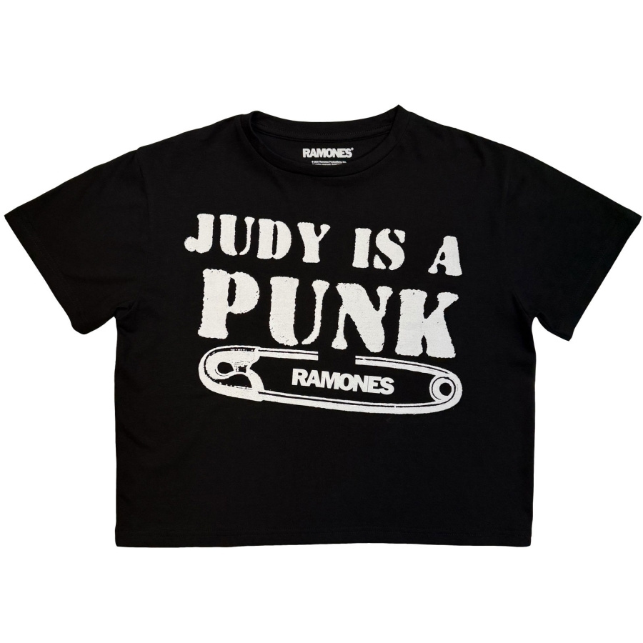 Ramones - Judy Is A Punk Lady Bl Crop Top