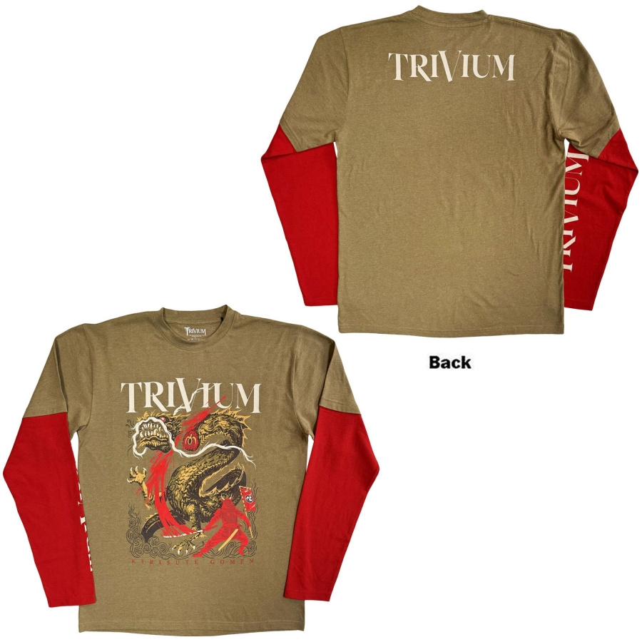 Trivium - Kirisute Gomen Uni Green/Red Layered Longsleeve
