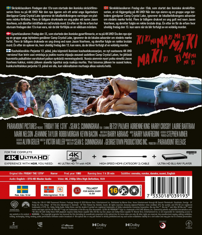 Movie - Friday the 13th (4K UHD)