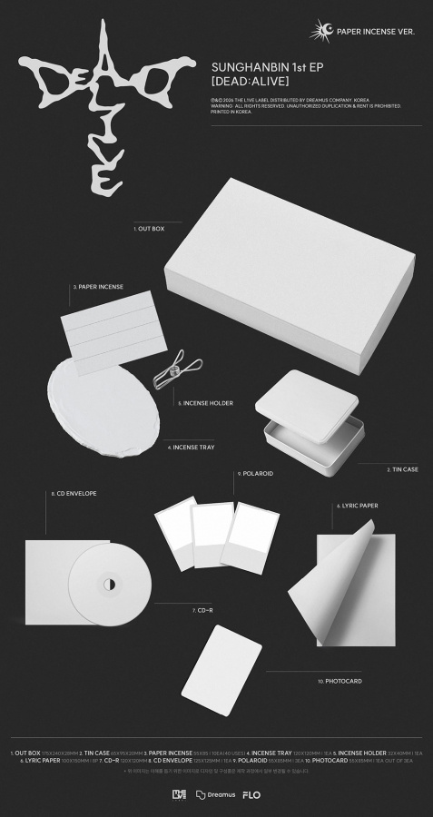 Sung Han Bin - Dead : Alive (Paper Incense Ver.)