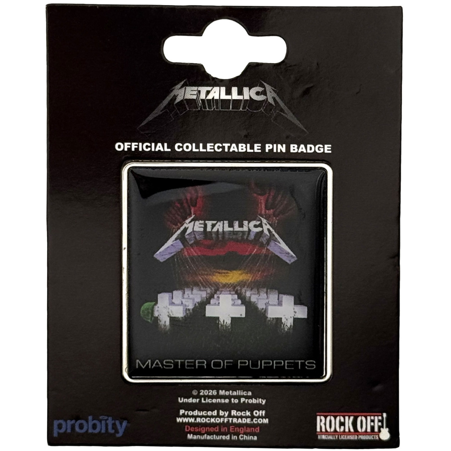 Metallica - Master Of Puppets Pin Badge