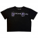 Depeche Mode - Hand Painted Logo Lady Bl Crop Top Depeche Mode - Hand Painted Logo Lady Bl Crop Top