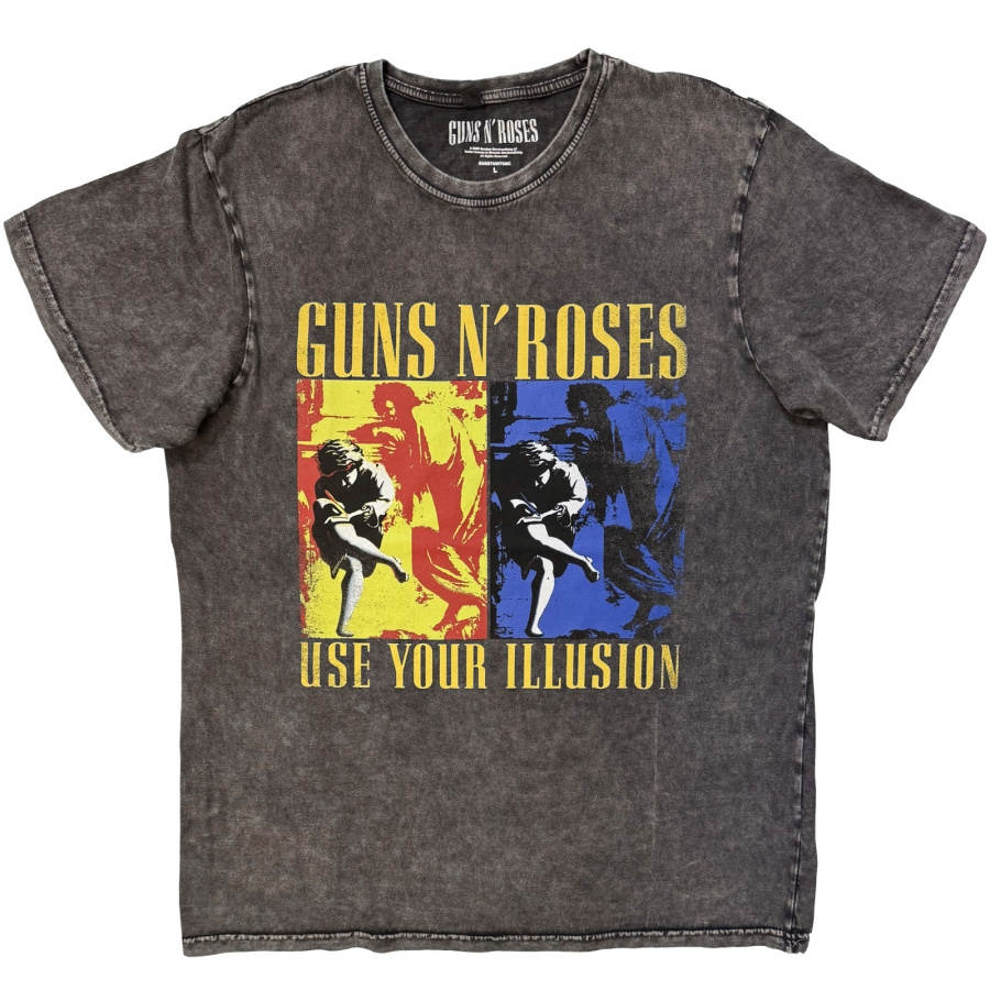 Guns N' Roses - Use Your Illusion Stone Wash Uni Char T-Shirt