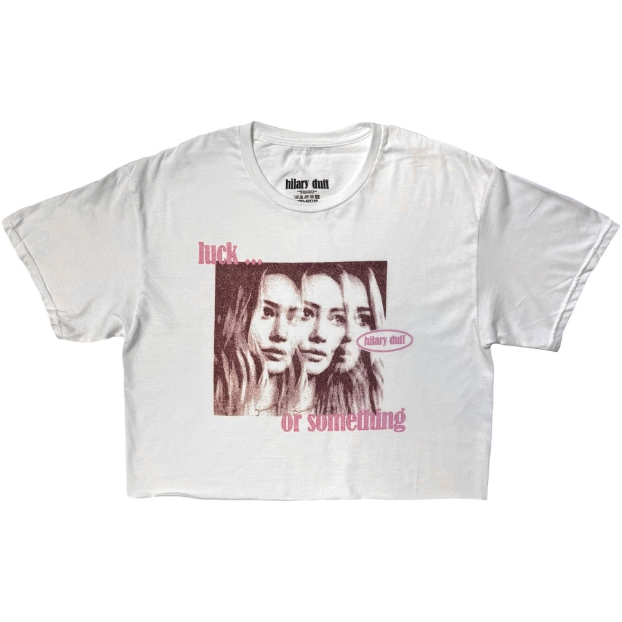 Hilary Duff - 3 Hilarys Lady Wht Crop Top