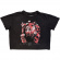 Sleep Token - Skull & Flowers Stone Wash Lady Char Crop Top Sleep Token - Skull & Flowers Stone Wash Lady Char Crop Top