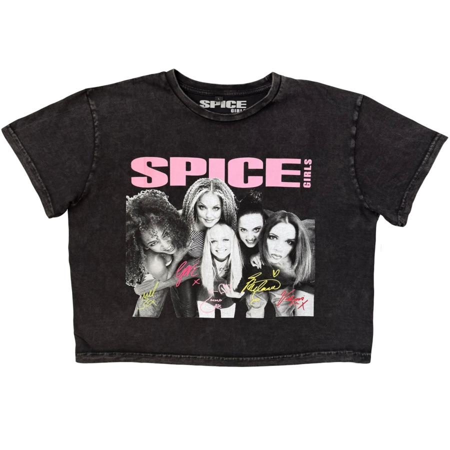 Spice Girls - Canada Stone Wash Lady Char Crop Top