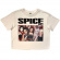 Spice Girls - Collage Stone Wash Lady Wht Crop Top Spice Girls - Collage Stone Wash Lady Wht Crop Top