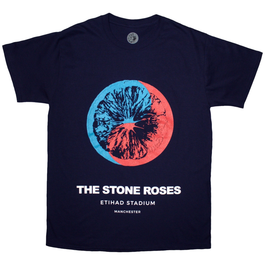 The Stone Roses - Etihad Uni Navy T-Shirt