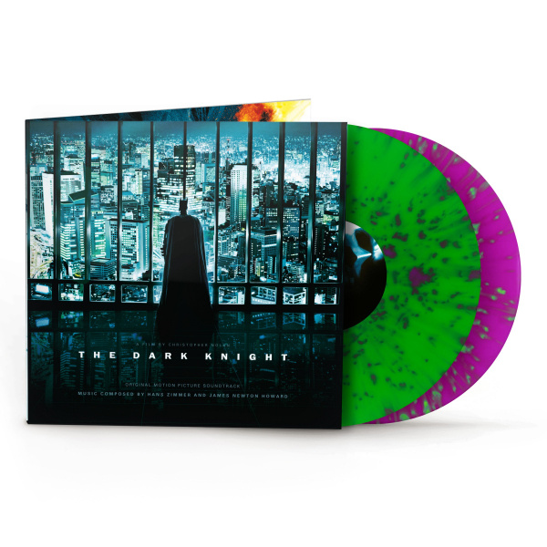 Hans Zimmer & James Newton Howard - The Dark Knight (Original Motion Picture Soundtrack) Neon Purple Green Splatter