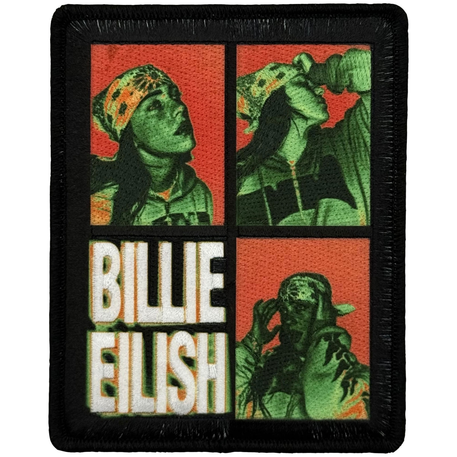 Billie Eilish - 3 Photo Logo Woven Patch