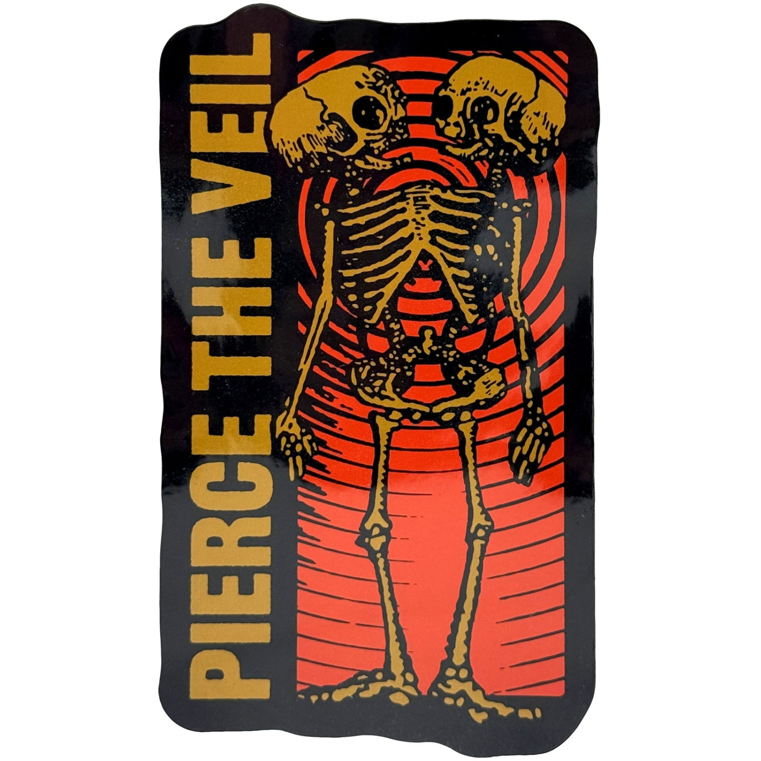 Pierce The Veil - Wavy Skeleton Sticker