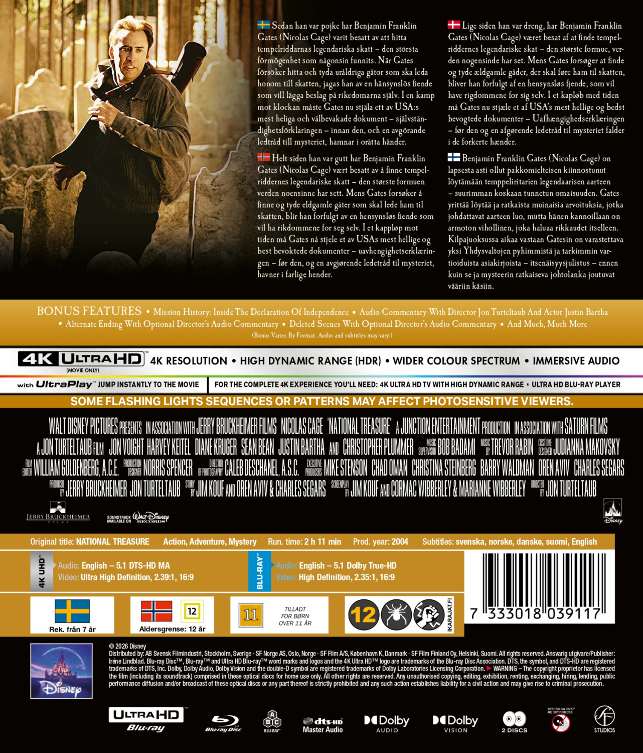 Movie - National Treasure (4K UHD + Blu-ray)
