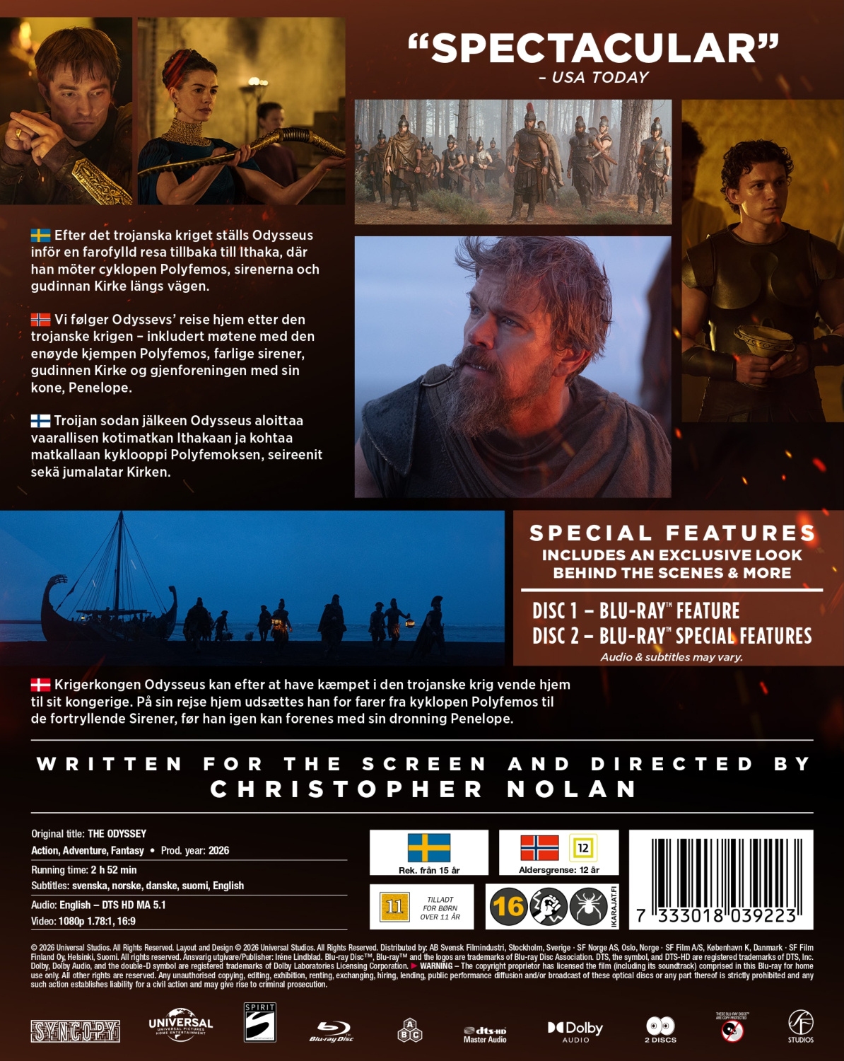 Movie - The Odyssey (2-disc / Blu-ray)