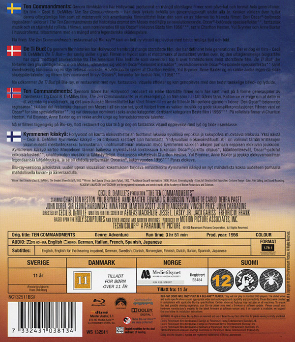 Movie - Ten Commandments, The ('56) Bd