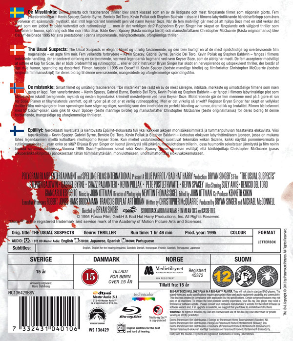 Movie - Usual Suspects, The Bd